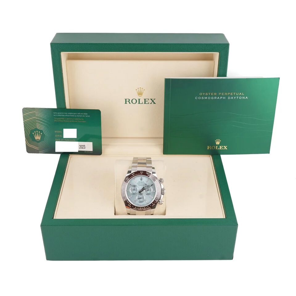 Rolex Daytona Platinum Ice Blue Diamond Dial 116506