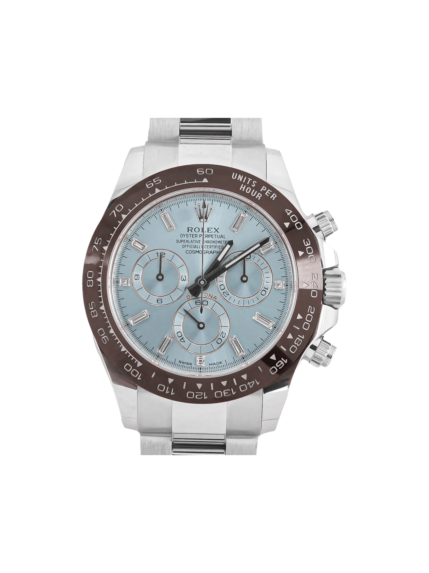 Rolex Daytona Platinum Ice Blue Diamond Dial 116506