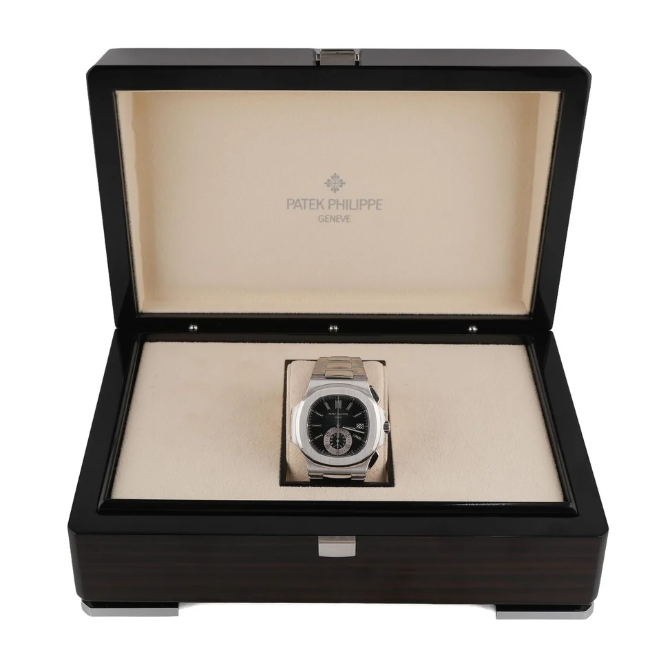 Patek Philippe Nautilus Chronograph Stainless Steel Blue Stick Dial 5980/1A-001