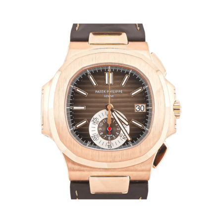 Patek Philippe Nautilus Chronograph Rose Gold Brown Dial 5980R-001