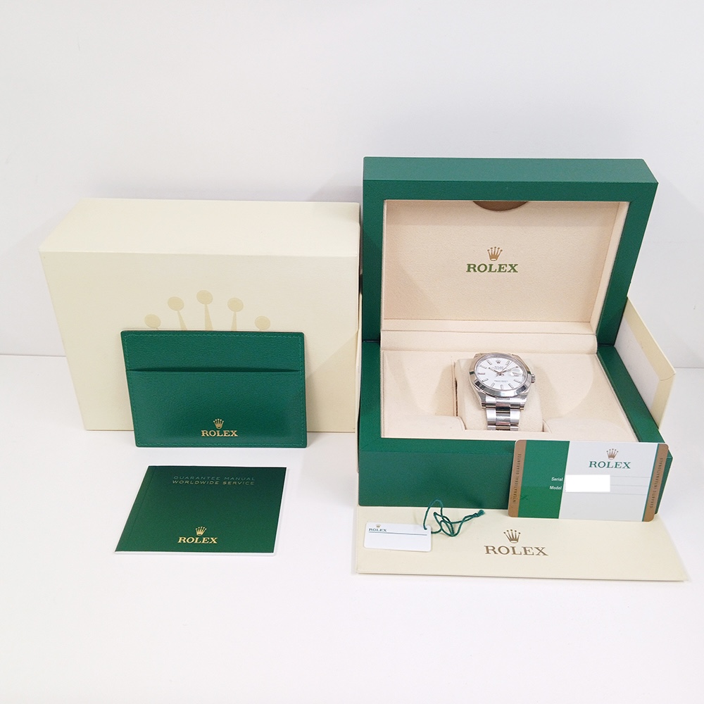 Rolex Datejust 41 Stainless Steel White Stick Dial 126300