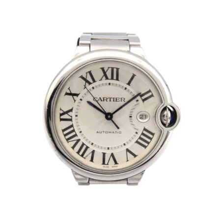 Cartier Ballon Bleu Stainless Steel Silver Roman Dial W69012Z4