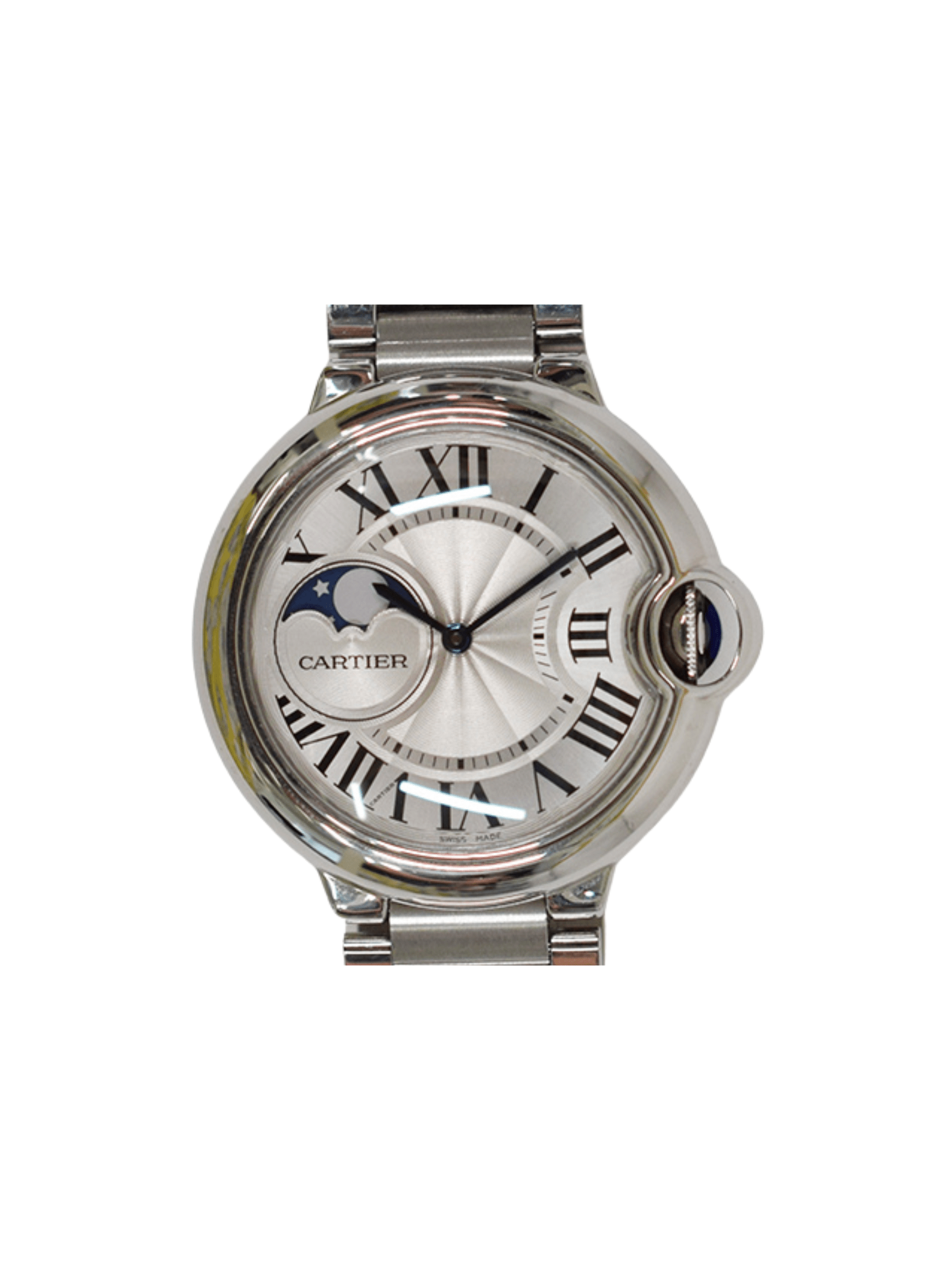 Cartier Ballon Bleu de Cartier Stainless Steel Silver Roman Dial WSBB0021