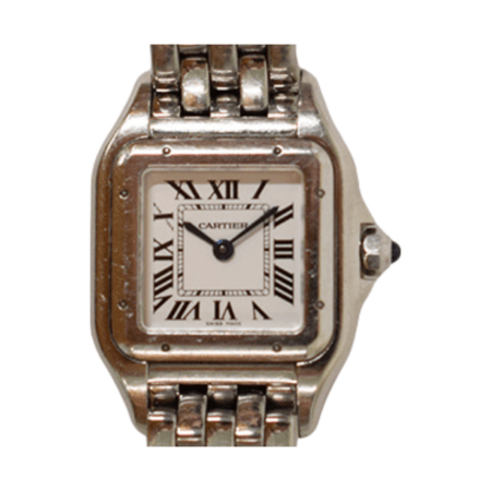 Cartier Panthere Stainless Steel Silver Roman Dial WSPN0006