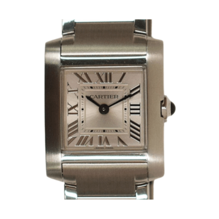 Cartier Tank Française Stainless Steel Silver Roman Dial WSTA0065