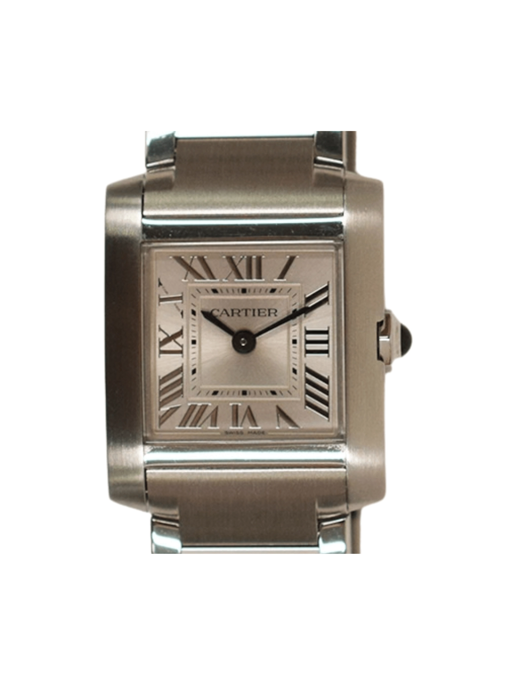 Cartier Tank Française Stainless Steel Silver Roman Dial WSTA0065
