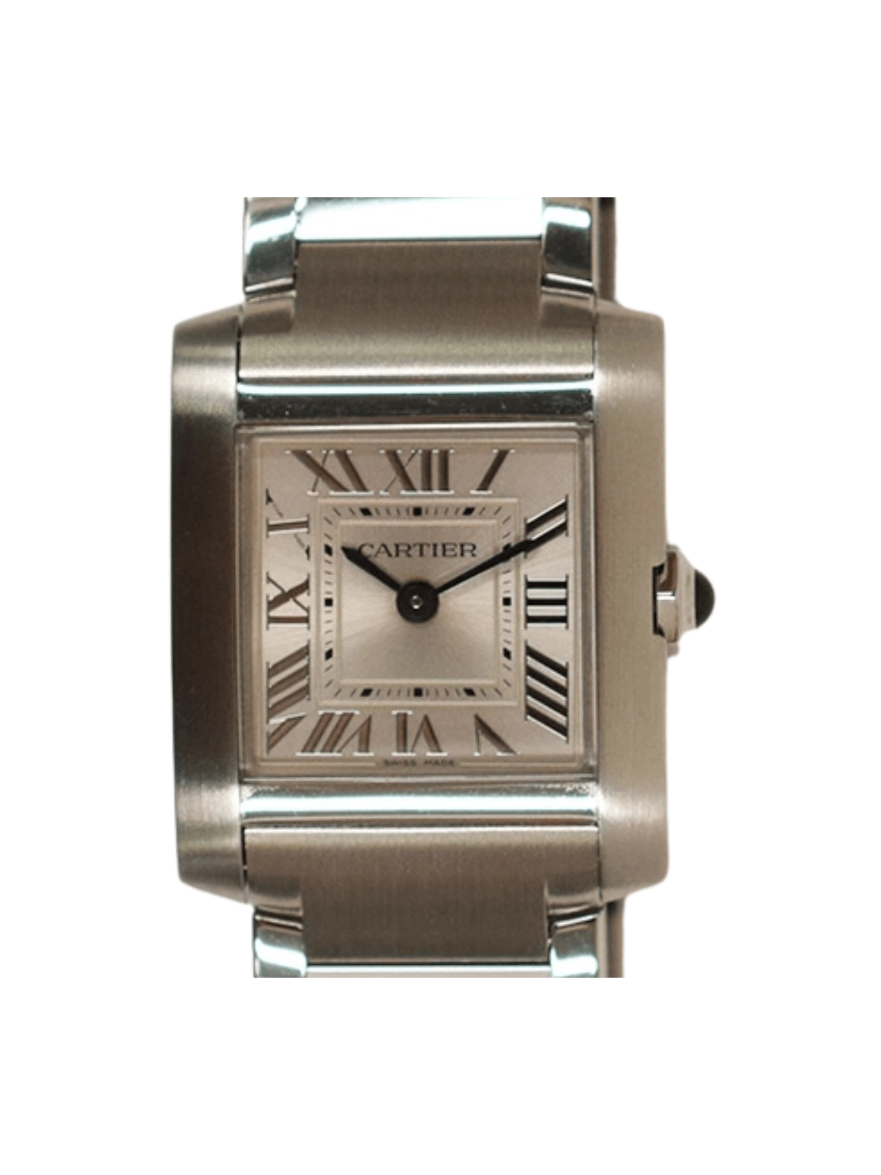 Cartier Tank Française Stainless Steel Silver Roman Dial WSTA0065