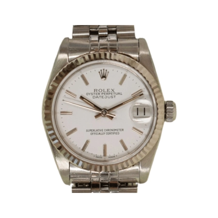Rolex Lady-Datejust 26 Stainless Steel White Dial 68274