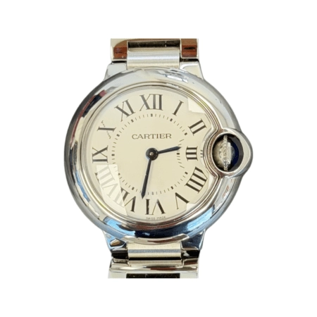 Cartier Ballon Bleu De Cartier Stainless Steel White Roman Dial WSBB0067