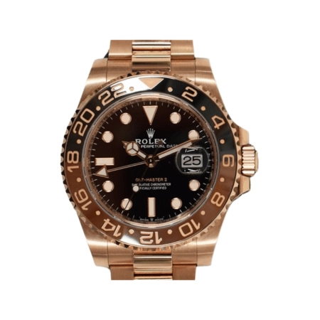 Rolex GMT-Master II Rose Gold “Root Beer” Black Dial 126715CHNR
