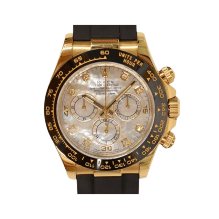 Rolex Daytona Yellow Gold Mother of Pearl Diamond Dial 116518LN
