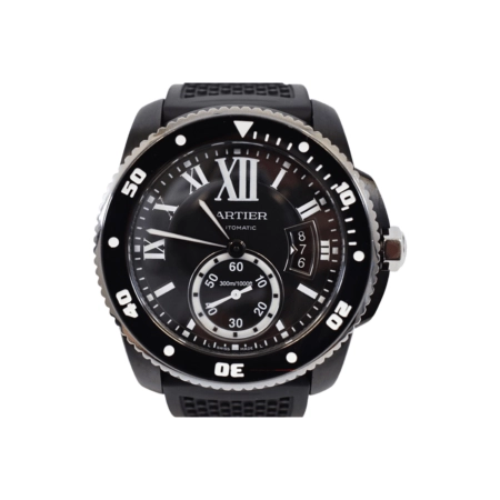 Cartier Calibre De Cartier Diver ADLC-Coated Stainless Steel Black Roman Dial WSCA0006