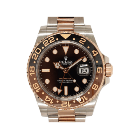 Rolex GMT-Master II Stainless Steel and Rose Gold “Root Beer” Black Dial 126711CHNR