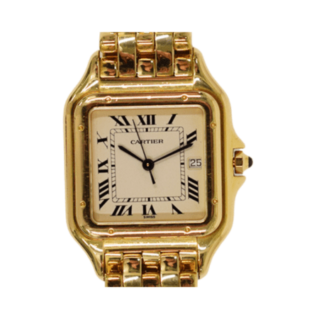 Cartier Tank Française Yellow Gold Ivory Roman Dial W25014B9