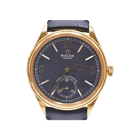 Rolex 1908 Yellow Gold Black Arabic Dial 52508
