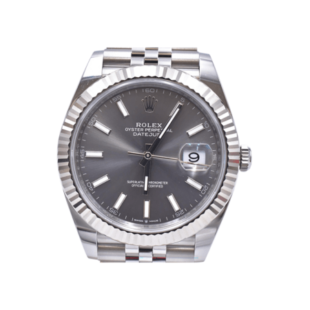 Rolex Datejust Stainless Steel and White Gold Slate Dial 126334