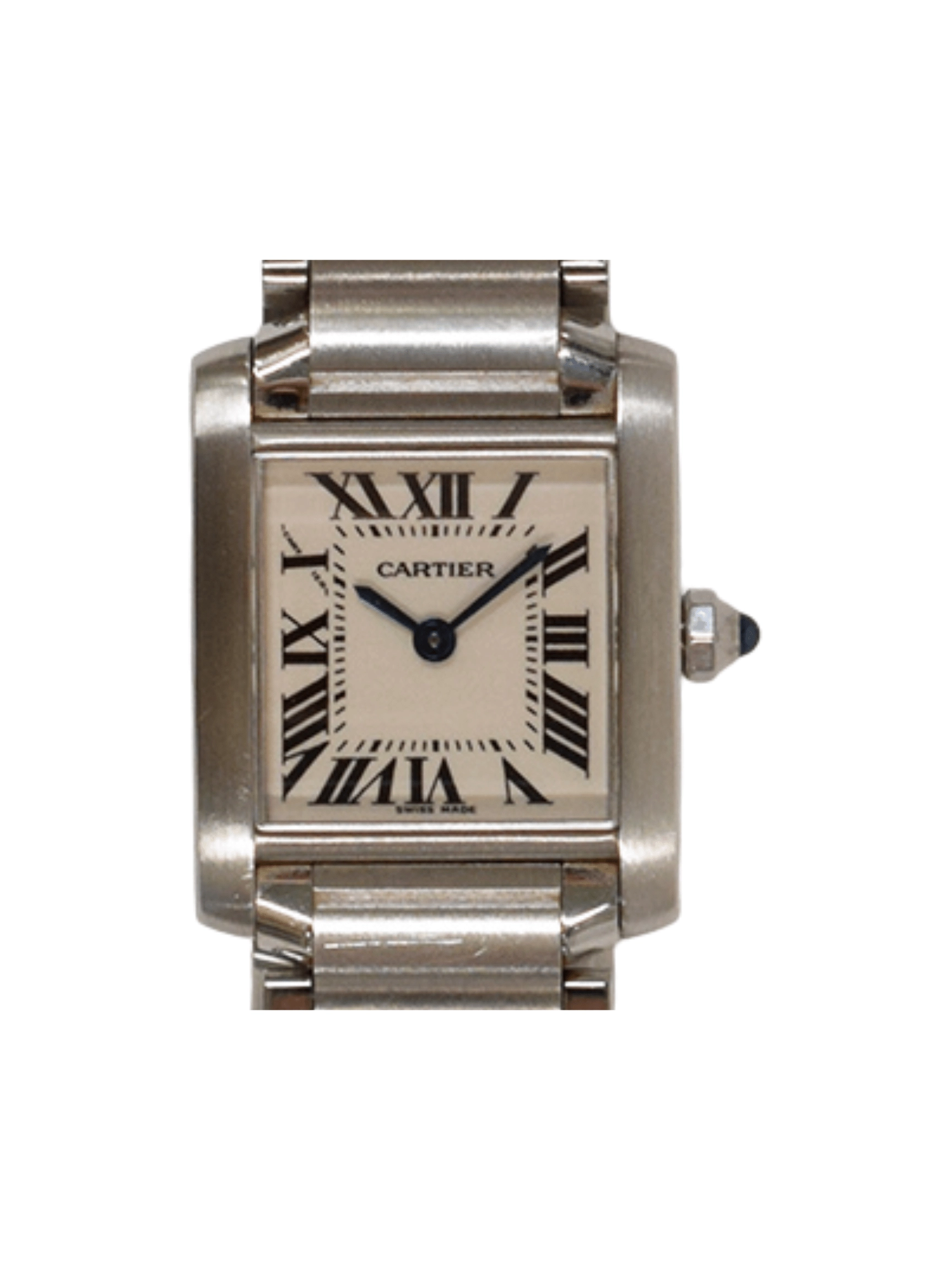 Cartier Tank Française Stainless Steel Ivory Roman Dial W51008Q3