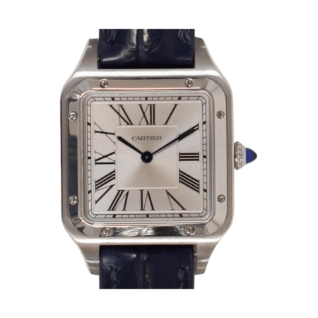 Cartier Santos-Dumont Stainless Steel Silver Roman Dial WSSA0022