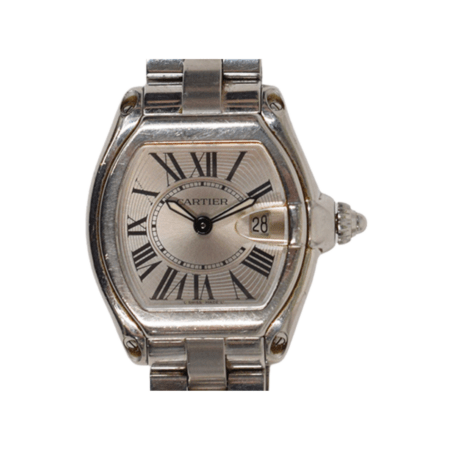 Cartier Roadster Stainless Steel Silver Roman Dial W62016V3