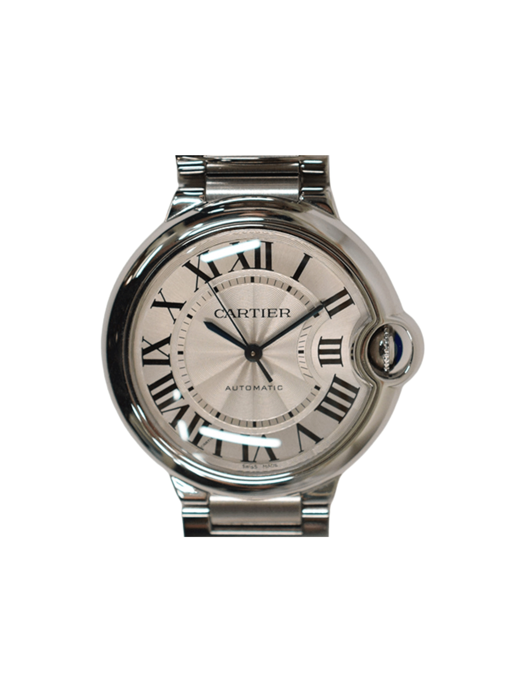 Cartier Ballon Bleu Stainless Steel Silver Roman Dial W6920046