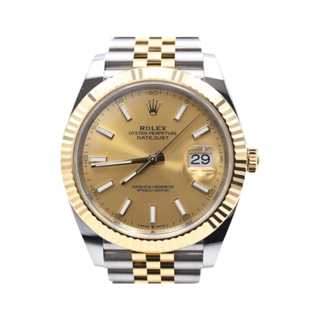 Rolex Datejust 41 Stainless Steel and Yellow Gold Champagne Dial 126333