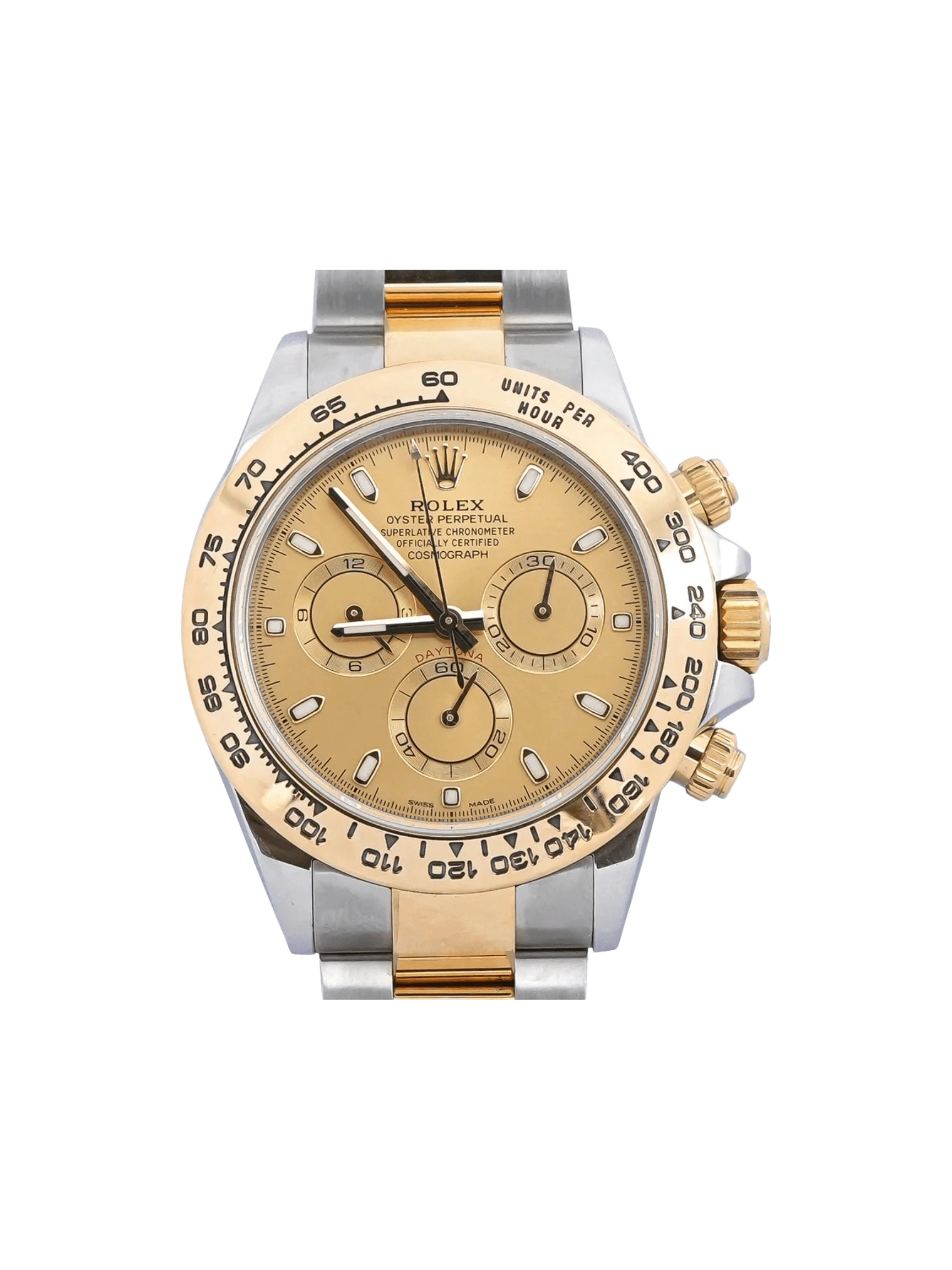Rolex Daytona Stainless Steel and Yellow Gold Champagne Dial 116503