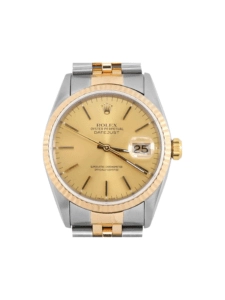 Rolex Datejust 36 Stainless Steel and Yellow Gold Champagne Dial 16233