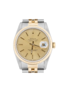 Rolex Datejust 36 Stainless Steel and Yellow Gold Champagne Dial 16233