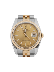 Rolex Datejust 36 Stainless Steel and Yellow Gold Champagne Dial 116233