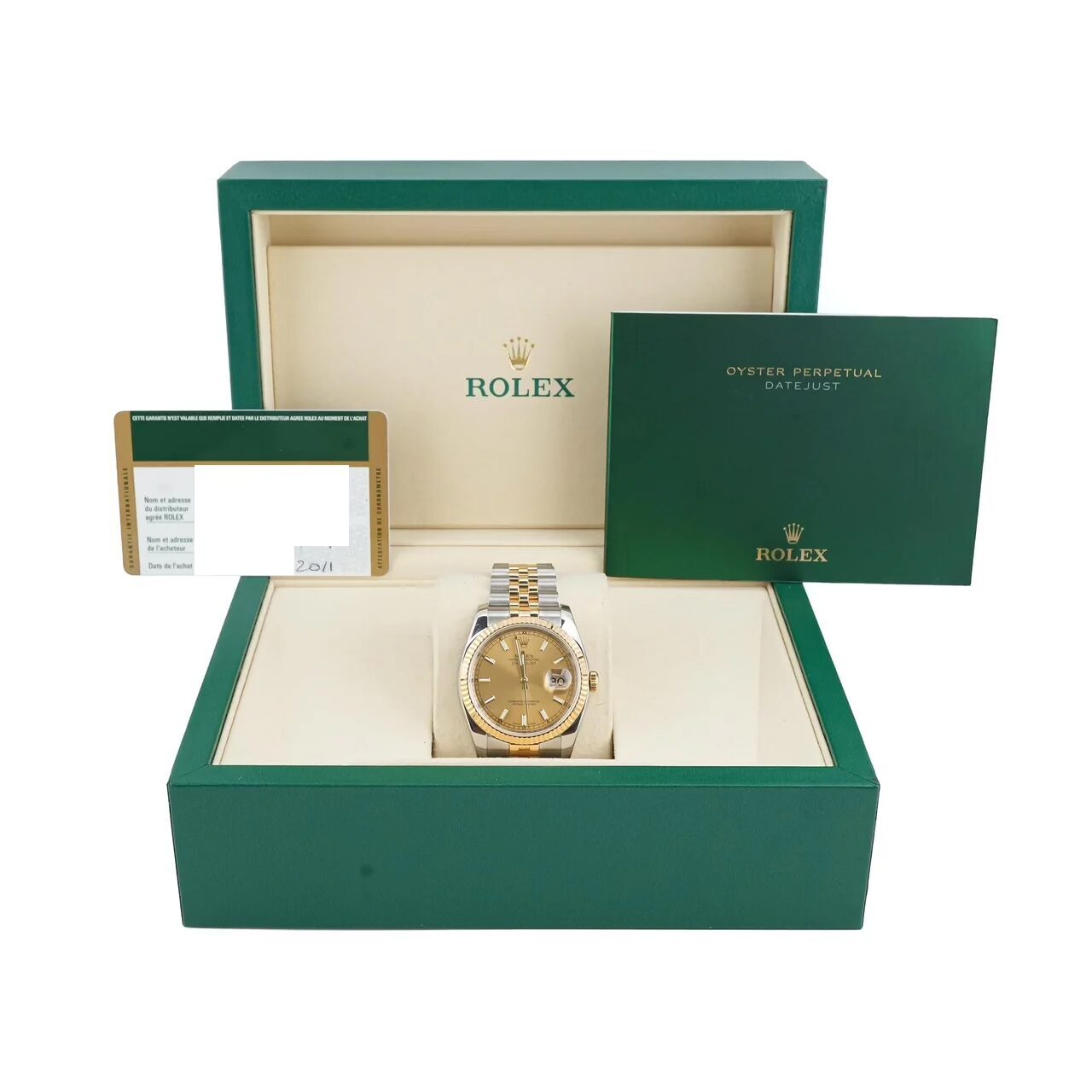 Rolex Datejust 36 Stainless Steel and Yellow Gold Champagne Dial 116233