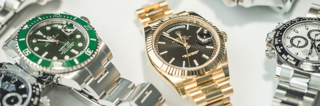 collection of authentic rolex watches