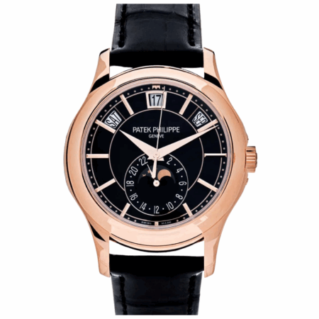 Patek Philippe Annual Calendar Rose Gold Black Dial 5205R-010