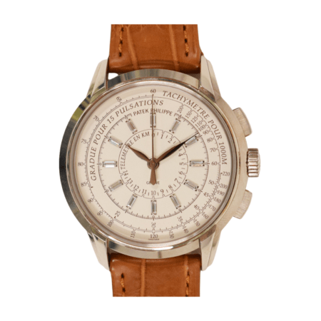 Patek Philippe Complication "175th Anniversary Celebration" White Gold Silver Diamond Dial 4675G-001