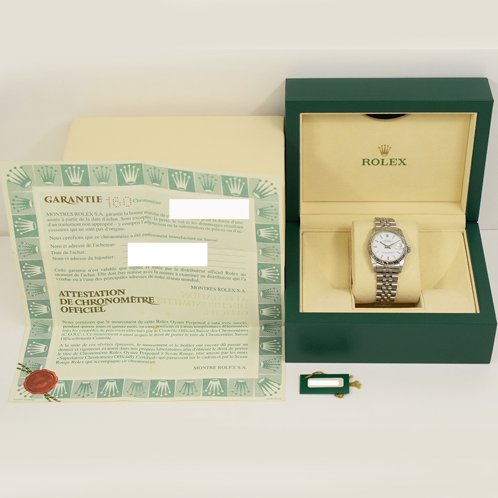 Rolex Lady-Datejust 26 Stainless Steel White Dial 68274