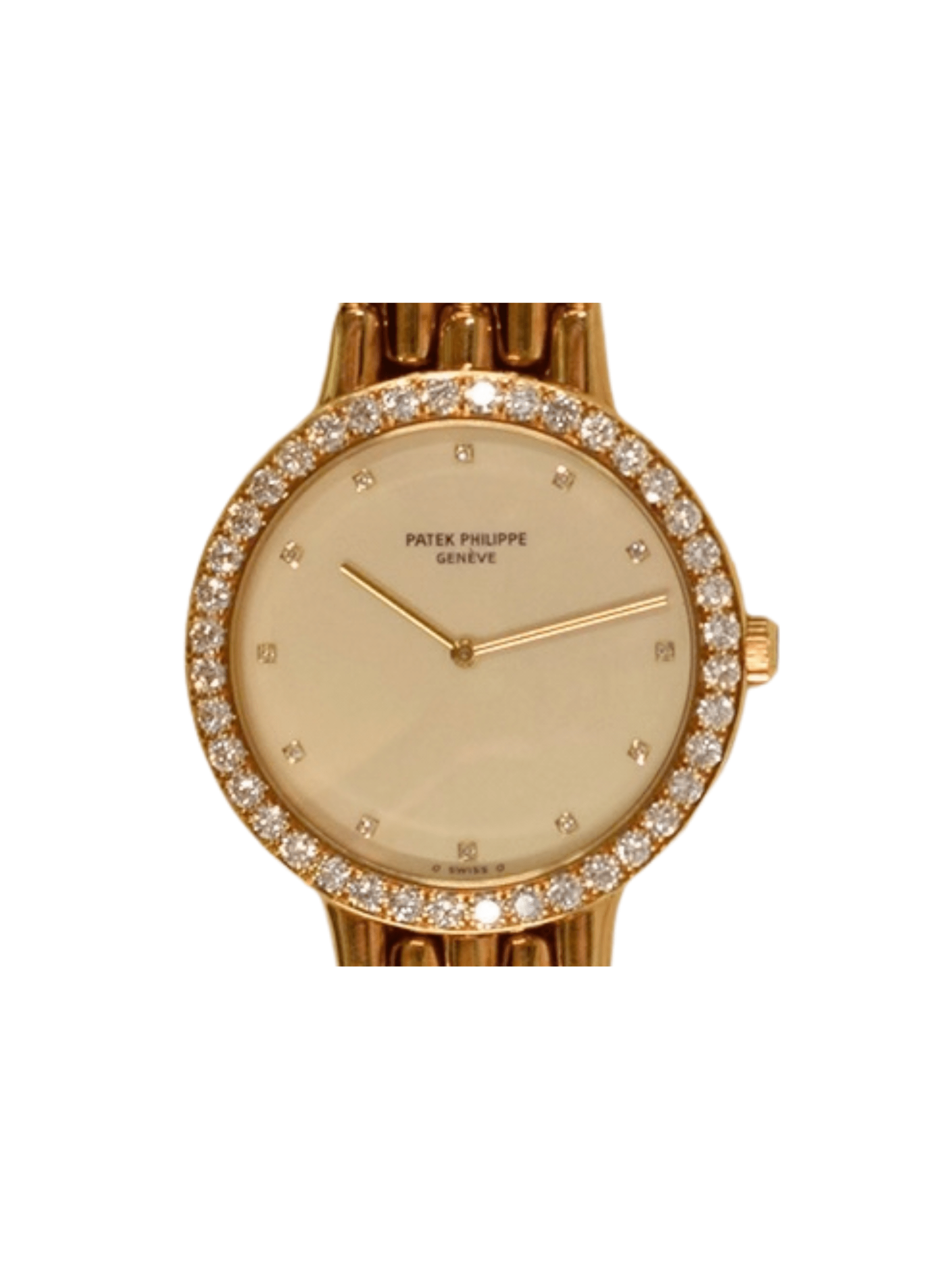 Patek Philippe Calatrava Yellow Gold Ivory Diamond Dial 3916