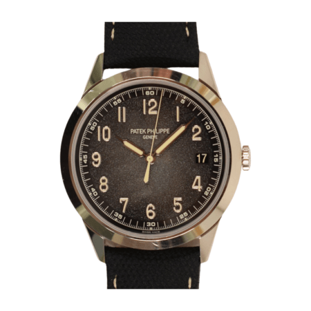Patek Philippe Calatrava Date White Gold Black Arabic Dial 5226G-001