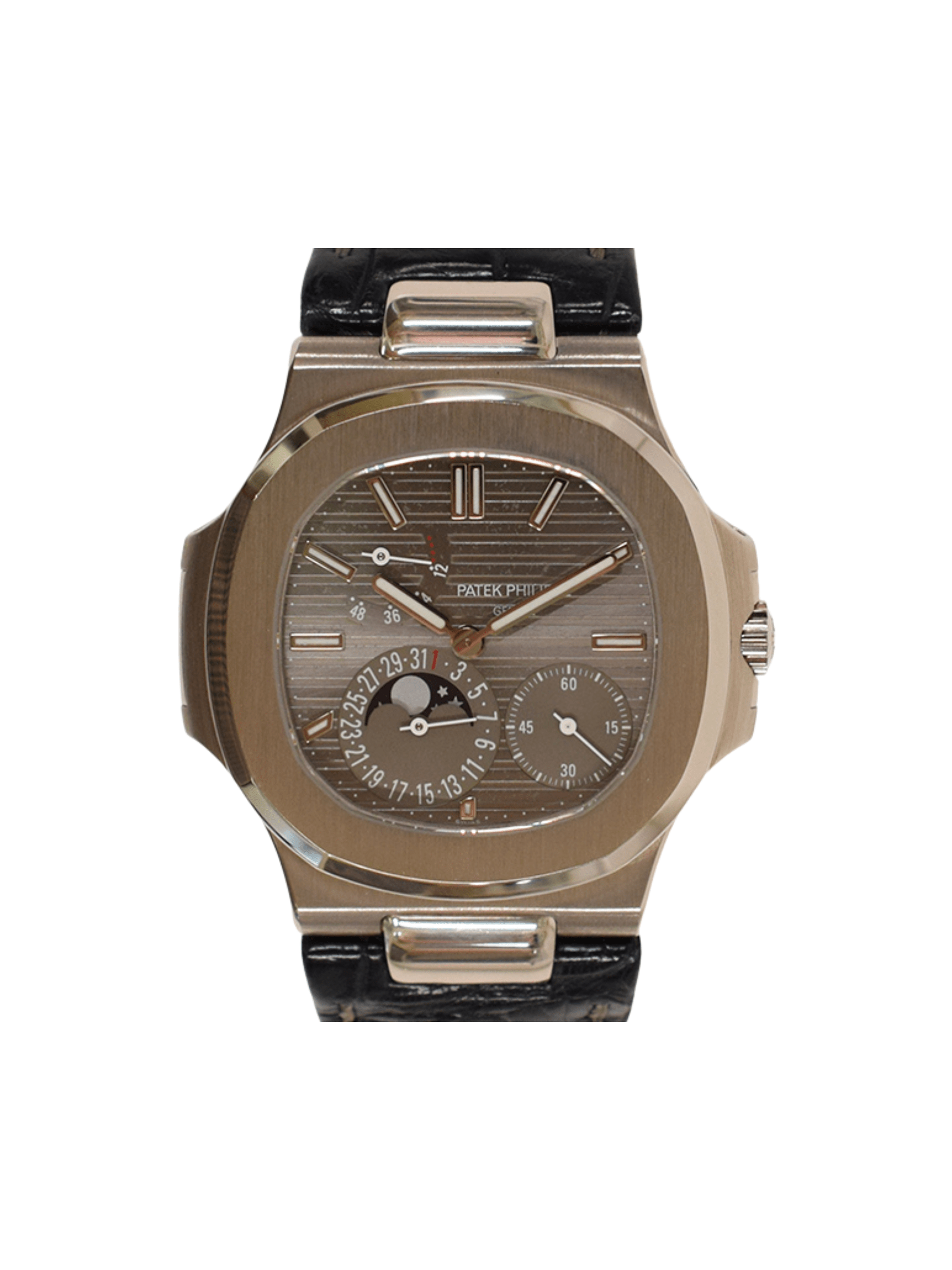 Patek Philippe Nautilus Moon Phases 40mm White Gold Grey Dial 5712G-001