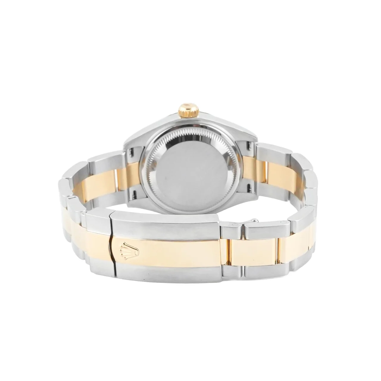 Rolex Lady-Datejust Stainless Steel and Yellow Gold Silver Diamond Dial 279173