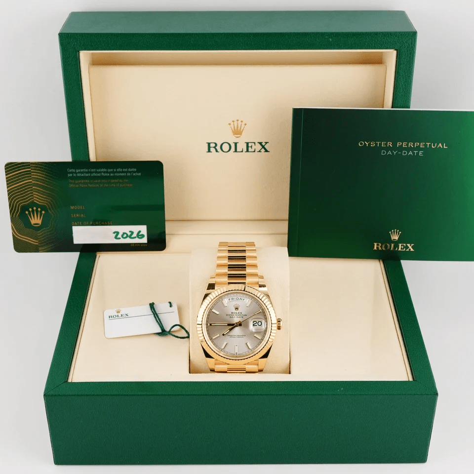 Rolex Day-Date Yellow Gold Silver Dial 228238
