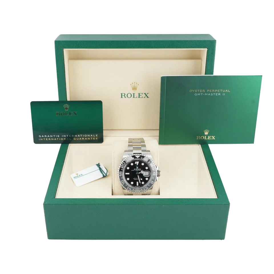 Rolex GMT-Master II "Bruce Wayne" Stainless Steel Black Dial 126710GRNR