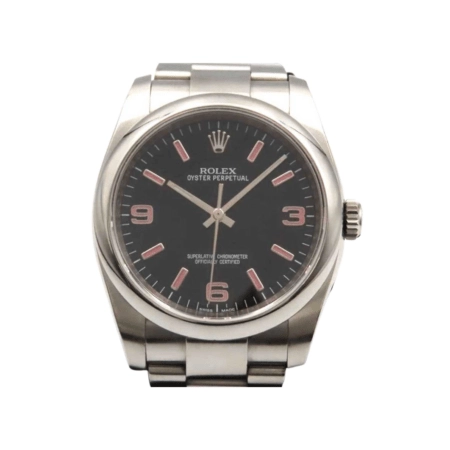 Rolex Oyster Perpetual 36 Stainless Steel Black Arabic Dial 116000