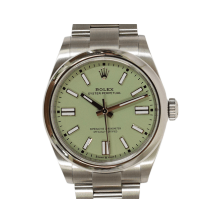 Rolex Oyster Perpetual Stainless Steel Pistachio Dial 277200