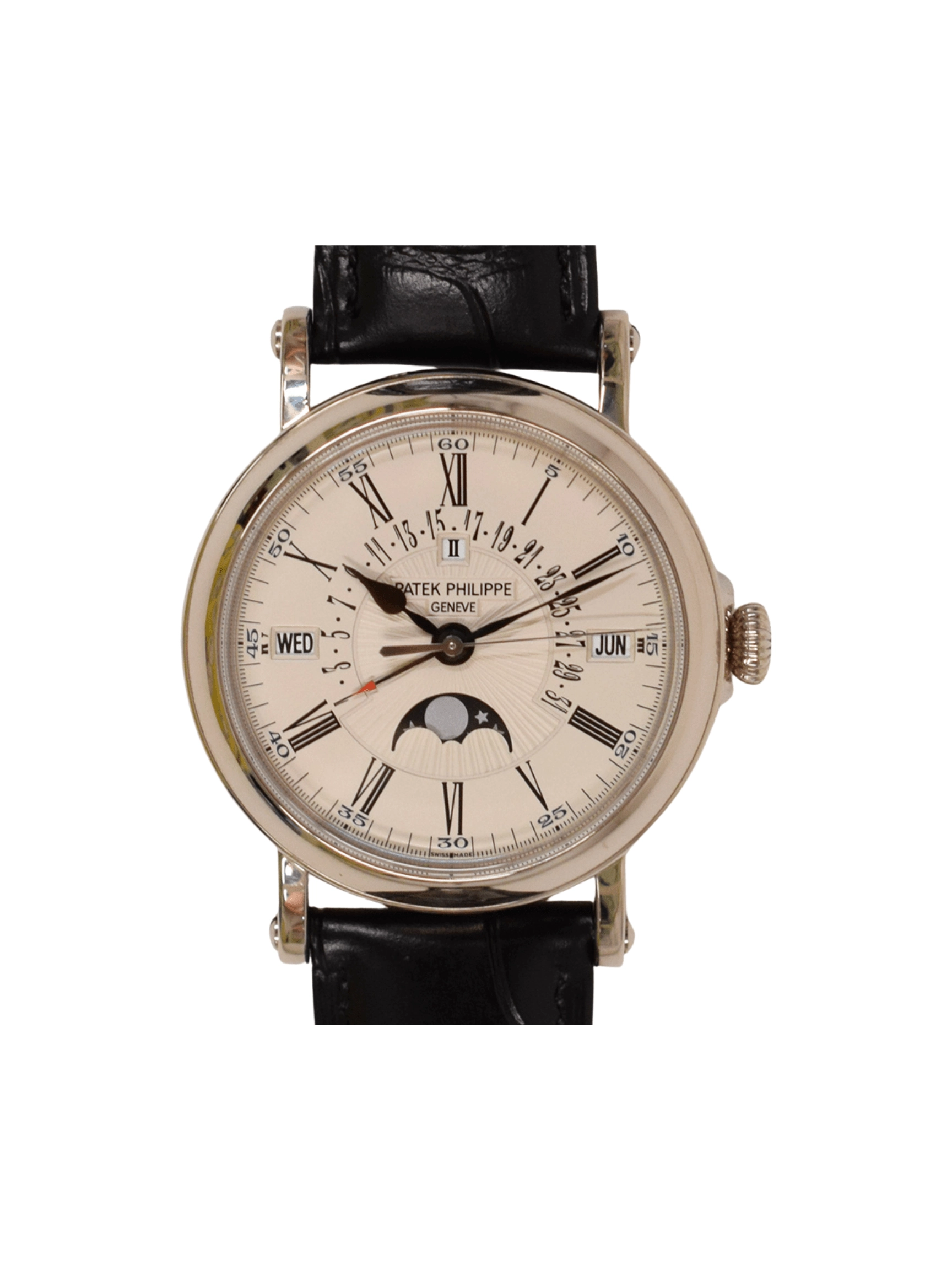 Patek Philippe Perpetual Calendar White Gold White Roman Dial 5159G-001