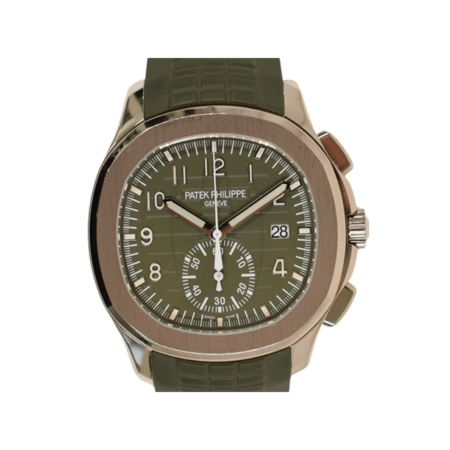 Patek Philippe Aquanaut White Gold Green Arabic Dial 5968G-010