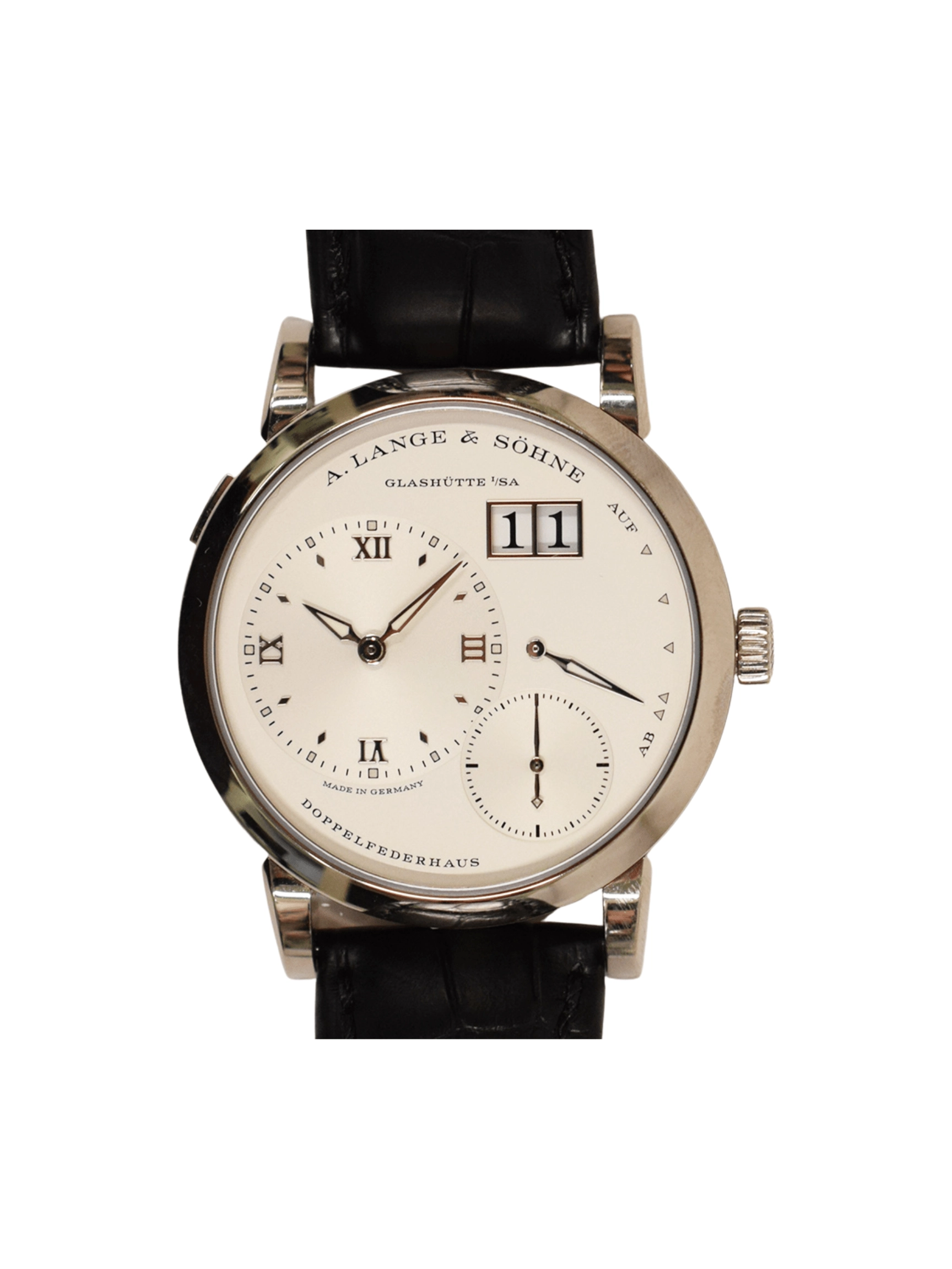 A. Lange & Söhne Lange 1 Stainless Steel Silver Roman Dial 191.039