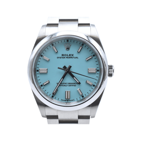 Rolex Oyster Perpetual 36 Stainless Steel Turquoise Stick Dial 126000