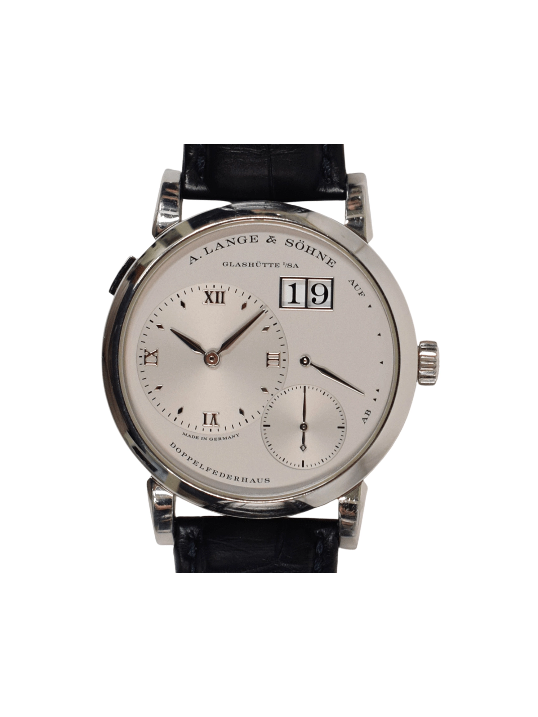 A. Lange & Söhne Lange 1 Platinum Silver Roman Dial 191.025