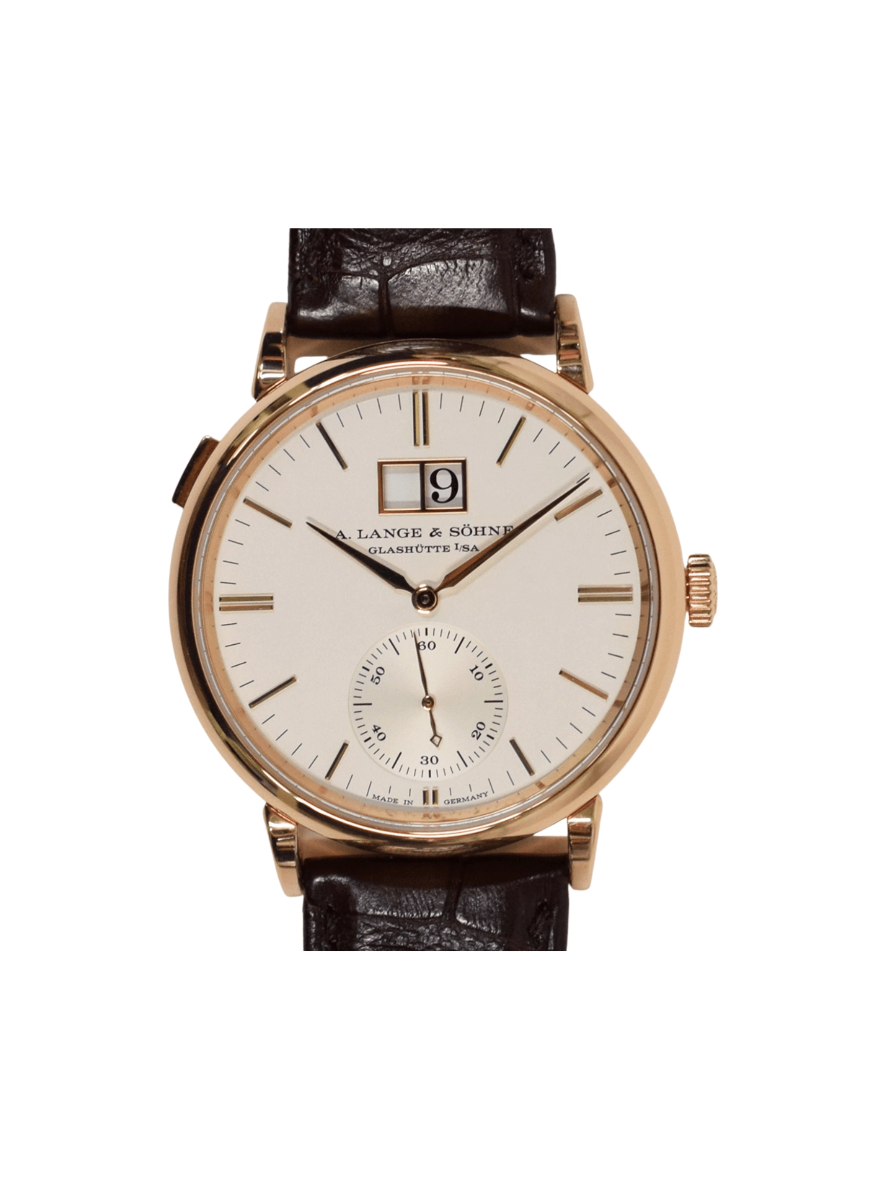 A. Lange & Söhne Saxonia Outsize Date Rose Gold Ivory Dial 381.032