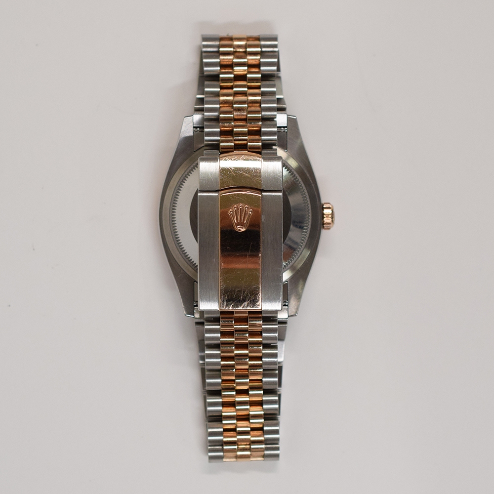 Rolex Datejust 36 Stainless Steel and Rose Gold Slate "VI&IX" Diamond Dial 126231