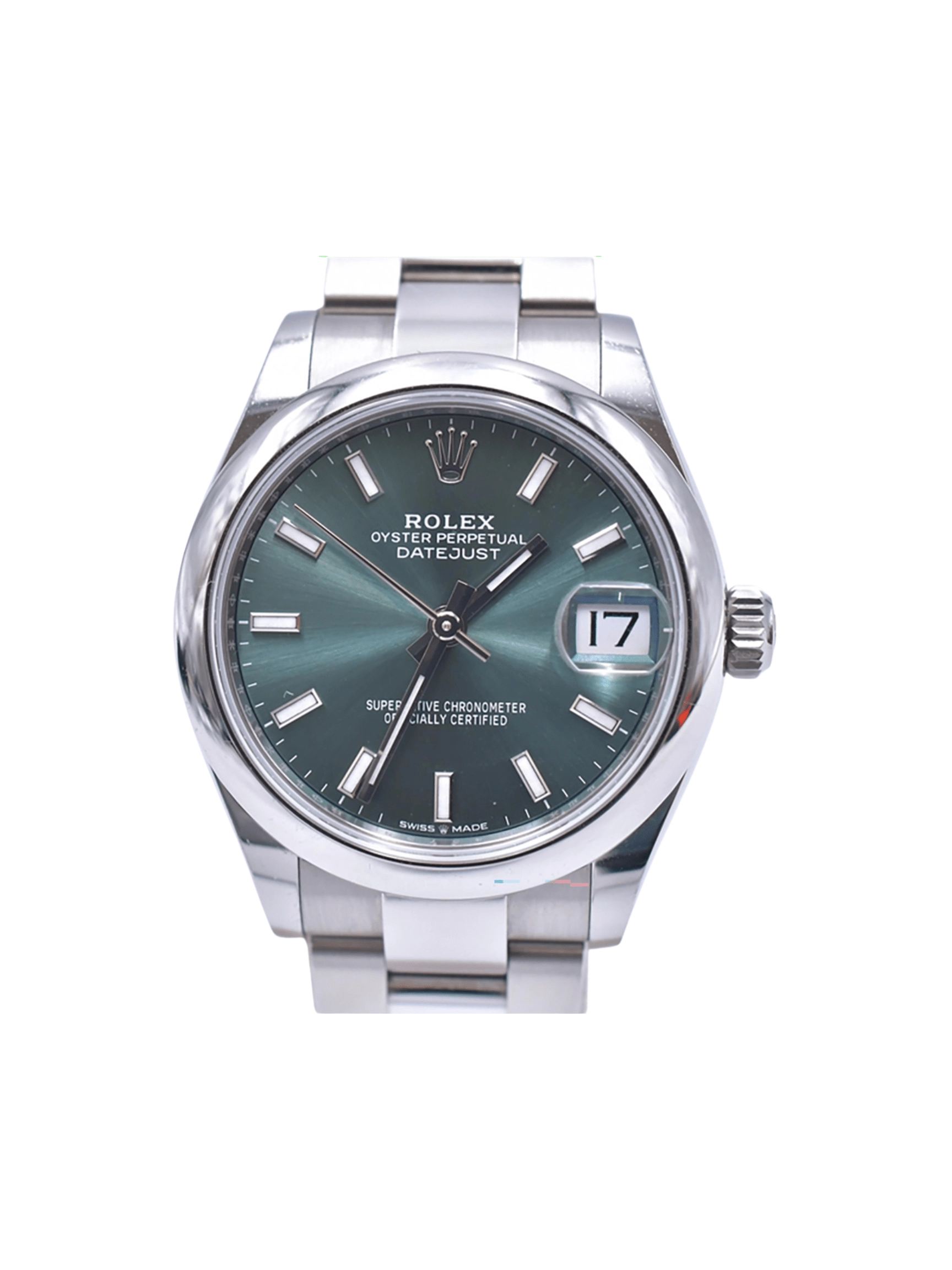 Rolex Datejust 31 Stainless Steel Mint Green Stick Dial 278240